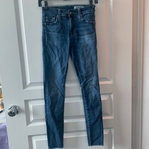AG Farrah Skinny High Rise Ankle Jeans - Medium Wash - Size 24R